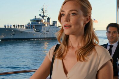 They Judged the Woman on the Luxury Yacht — Then Went Quiet When a Navy Ship Saluted Her  The yacht’s teak deck